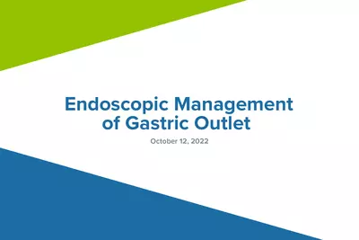 Endoscopic Managementof Gastric Outlet Video Splash