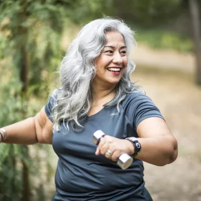 Woman Exercising for Heart Health