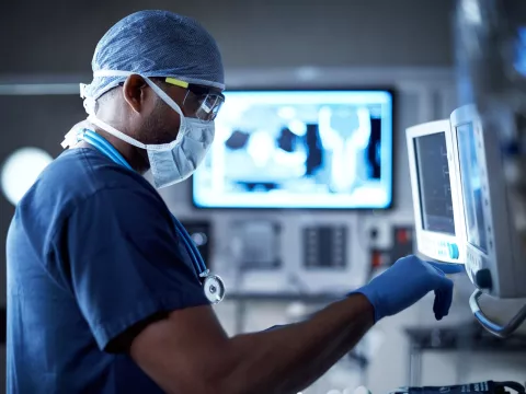 Physician Monitoring Vitals
