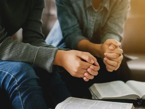 Women reading bible