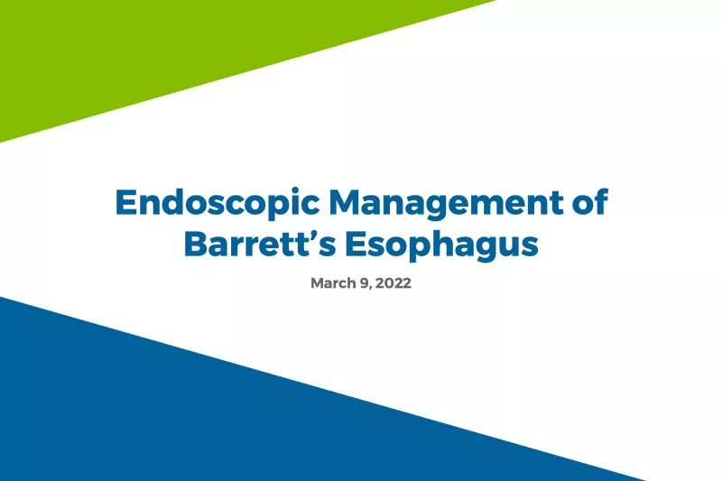 Endoscopic Management of Barrett’s Esophagus thumbnail.
