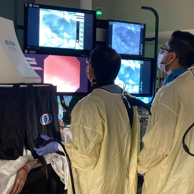AdventHealth Center for Interventional Endoscopy (CIE) physicians in operating room