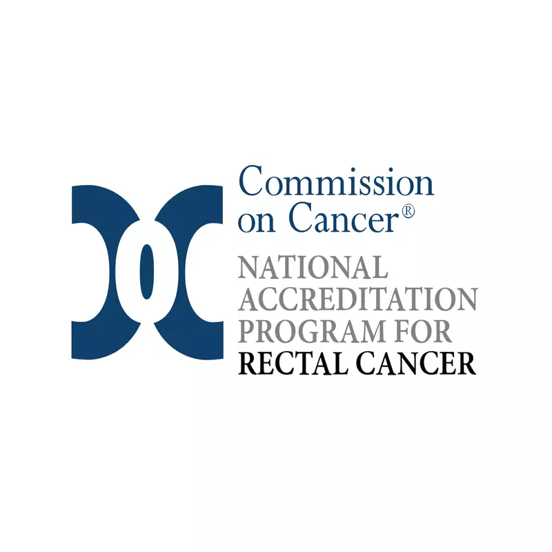 Commission on Cancer National Accreditation Program for Rectal Cancer logo.