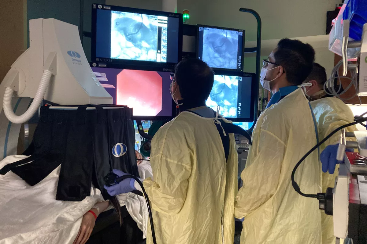 Center for Interventional Endoscopy (CIE) physicians in operating room