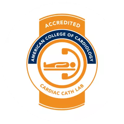 AdventHealth is an accredited organization for Cardiac Cath Lab by The American College of Cardiology